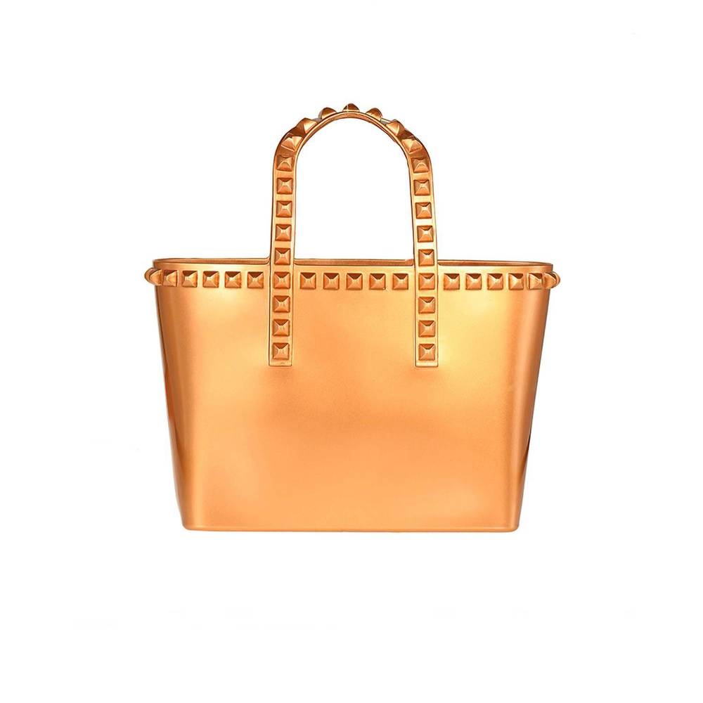 NEW CARMEN SOL women's miriam micro mini tote bag in rose gold